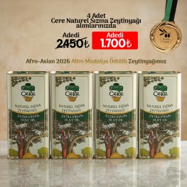 4 Adet Cere 5 Lt Naturel Sızma Zeytinyağı Alımına Sepette Adedi 1750₺